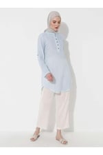 Eliş Şile Bezi Akasya Şile Bezi Yazlık Tunik Buz Mavi, 2XL, 952.04, Buz Mavi, Kadın