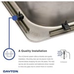 Elkay D115151 Dayton paslanmaz çelik evye, lavabo için, üst tarafa sabitlemek için, saten, tek delikli