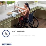 Elkay D115151 Dayton paslanmaz çelik evye, lavabo için, üst tarafa sabitlemek için, saten, tek delikli
