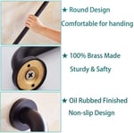 ELLO&ALLO Yağla Pürüzlü Bronz Banyo Duş Tutamağı, Ev Bakım Banyo Donanımı (50 cm)