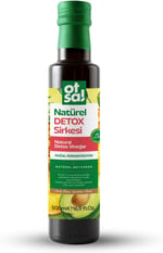 Elma Sirkesi, Ananas Sirkesi, Karışık Meyve Pulpu, Sandaloz Sakızı, Avokado Yaprağı, Karnıyarık Otu ve Yeşil Elma Kabuğu İçeren Doğal Detox Sirkesi 500 ml