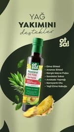 Elma Sirkesi, Ananas Sirkesi, Karışık Meyve Pulpu, Sandaloz Sakızı, Avokado Yaprağı, Karnıyarık Otu ve Yeşil Elma Kabuğu İçeren Doğal Detox Sirkesi 500 ml