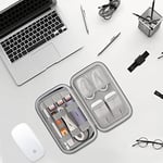 Elonbo Sert Seyahat Kordonları Düzenleyici, Evrensel Küçük Elektronik Aksesuarlar, Şarj Aletleri Kabloları için Taşıma Çantası, MacBook Adaptörü, Sihirli Fare Apple Kalem USB Flash Disk Teknik
