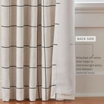 Elrene Home Fashions Brighton Pencere Camı Ekose Karartma Pencere Perdesi, Oturma Odası ve Yatak Odası Örtüsü, Çubuk Cep Sekmel - Seçenekler: 132.1G x 213.4U cm (1 Panel), 132.1G x 241.3U cm (1 Panel)
