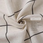 Elrene Home Fashions Brighton Pencere Camı Ekose Karartma Pencere Perdesi, Oturma Odası ve Yatak Odası Örtüsü, Çubuk Cep Sekmel - Seçenekler: 132.1G x 213.4U cm (1 Panel), 132.1G x 241.3U cm (1 Panel)