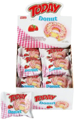Elvan Today Donut Çilekli 35 gr 24 Adet (1 Kutu)