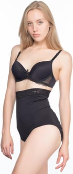 Emay 2028 Dantelli Yüksek Bel Slip Korse