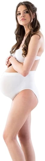 EMAY Beyaz Seamless Dikişsiz Hamile Slip Külot 5210
