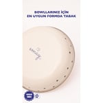 Emaylab Black Cupid Emaye Bowl Tabağı - Bowl Kase - Salata Kasesi - Sunum Kasesi 21cm