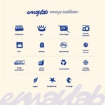 Emaylab Black Cupid Kareli Emaye Kupa