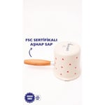 Emaylab Cupid Emaye Ahşap Saplı Cezve (500ml-6 Kişilik)