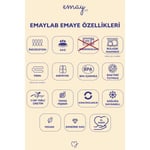 Emaylab Cupid Emaye Ahşap Saplı Cezve (500ml-6 Kişilik)