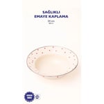 Emaylab Emaye Cupid Çukur Makarna Salata Tabağı 24cm