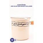 Emaylab Mood Emaye Ahşap Saplı Cezve (500ml-6 Kişilik)
