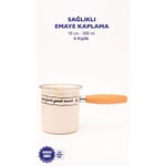 Emaylab Mood Emaye Ahşap Saplı Cezve (500ml-6 Kişilik)