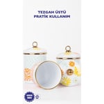Emaylab Retro Hippi 3 Lü Emaye Baharatlık Takımı