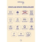 Emaylab Star Emaye Pasta/sunum Tabağı 21cm