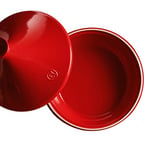 Emile Henry EH345632 güveç – Kavurma tenceresi – Seramik – Grand Cru/kırmızı Ø 32 cm