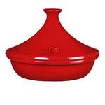 Emile Henry EH345632 güveç – Kavurma tenceresi – Seramik – Grand Cru/kırmızı Ø 32 cm