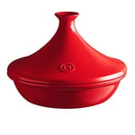 Emile Henry EH345632 güveç – Kavurma tenceresi – Seramik – Grand Cru/kırmızı Ø 32 cm