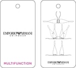 Emporio Armani Emporio Armani Kadın Lurex Dokulu İplik Bandı ve String Brezilya Bikini bikini seti Kadın