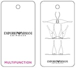 Emporio Armani Emporio Armani Kadın Lurex Dokulu İplik Bandı ve String Brezilya Bikini bikini seti Kadın