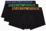 Emporio Armani Emporio Armani Streç Pamuk Parlak Logoband 3'lü Paket Gövde Erkek Mayo Erkek