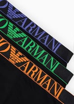 Emporio Armani Emporio Armani Streç Pamuk Parlak Logoband 3'lü Paket Gövde Erkek Mayo Erkek
