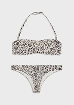 Emporio Armani Kadın Lurex Dokulu İplik Brezilya Bikini Seti