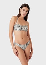 Emporio Armani Kadın Lurex Dokulu İplik Brezilya Bikini Seti