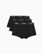EMPORIO ARMANI Man Bold Monogram 3'lü Paket Gövde Siyah XL