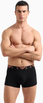 EMPORIO ARMANI Man Bold Monogram 3'lü Paket Gövde Siyah XL