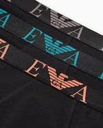 EMPORIO ARMANI Man Bold Monogram 3'lü Paket Gövde Siyah XL