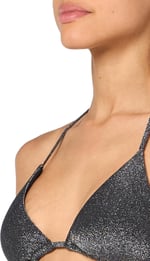 Emporio Armani Triangle And String Brazilian Lurex Bikini Set bikini seti Kadınlar