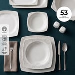 Emsan Allegro 53 Parça 12 Kişilik Kare Yemek Takımı
