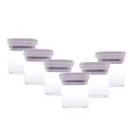 Emsan Arya 6'lı Saklama Kabı Kare Küçük