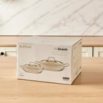 Emsan Biogranit White Stone 4 Parça Sahan Seti