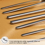 Emsan Boreas Platin 12 Kişilik 84 Parça Çatal Kaşık Bıçak Takımı