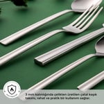 Emsan Çınar 84 Parça 12 Kişilik Çatal Kaşık Bıçak Takımı