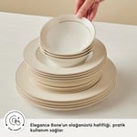 Emsan Elegance Bone Alessa 60 Parça 8 Kişilik Yemek Takımı ve Kahvaltı Seti