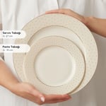 Emsan Elegance Bone Alessa 60 Parça 8 Kişilik Yemek Takımı ve Kahvaltı Seti