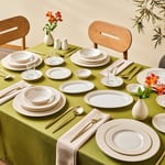 Emsan Elegance Bone Alessa 60 Parça 8 Kişilik Yemek Takımı ve Kahvaltı Seti