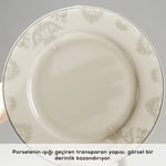 Emsan Elegance Bone Siena 53 Parça 12 Kişilik Yemek Takımı Gold