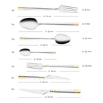 Emsan Elegance Duru Gold 84 Parça 12 Kişilik Lüks Kutulu Çatal Kaşık Bıçak Takımı