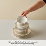 Emsan Forever Bone Endülüs 38 Parça 8 Kişilik Yemek Takımı