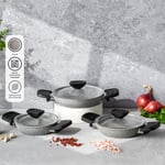 Emsan Fortis Granit 6 Parça Sahan Set Gri