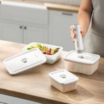 Emsan Freshlock Vakum Makineli 3'lü Saklama Kabı