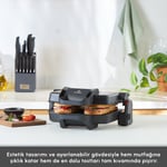 Emsan Future Essential Tost Makinesi Matte Black 1800 W