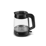 Emsan Glass Tea XL 2 in 1 Cam Çay Makinesi ve Kettle Shiny Black