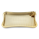 Emsan Leafy Dikdörtgen Tepsi Gold